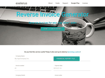 Reverse Invoice Generator - App Store™