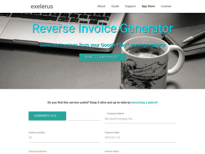 Reverse Invoice Generator - Google Play™